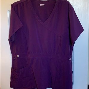 Purple XL Scrub Top